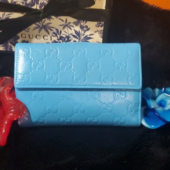 🩵 Authentic Gucci baby blue wallet 🩵 In very good condition. Box included. - Picture 4 of 12